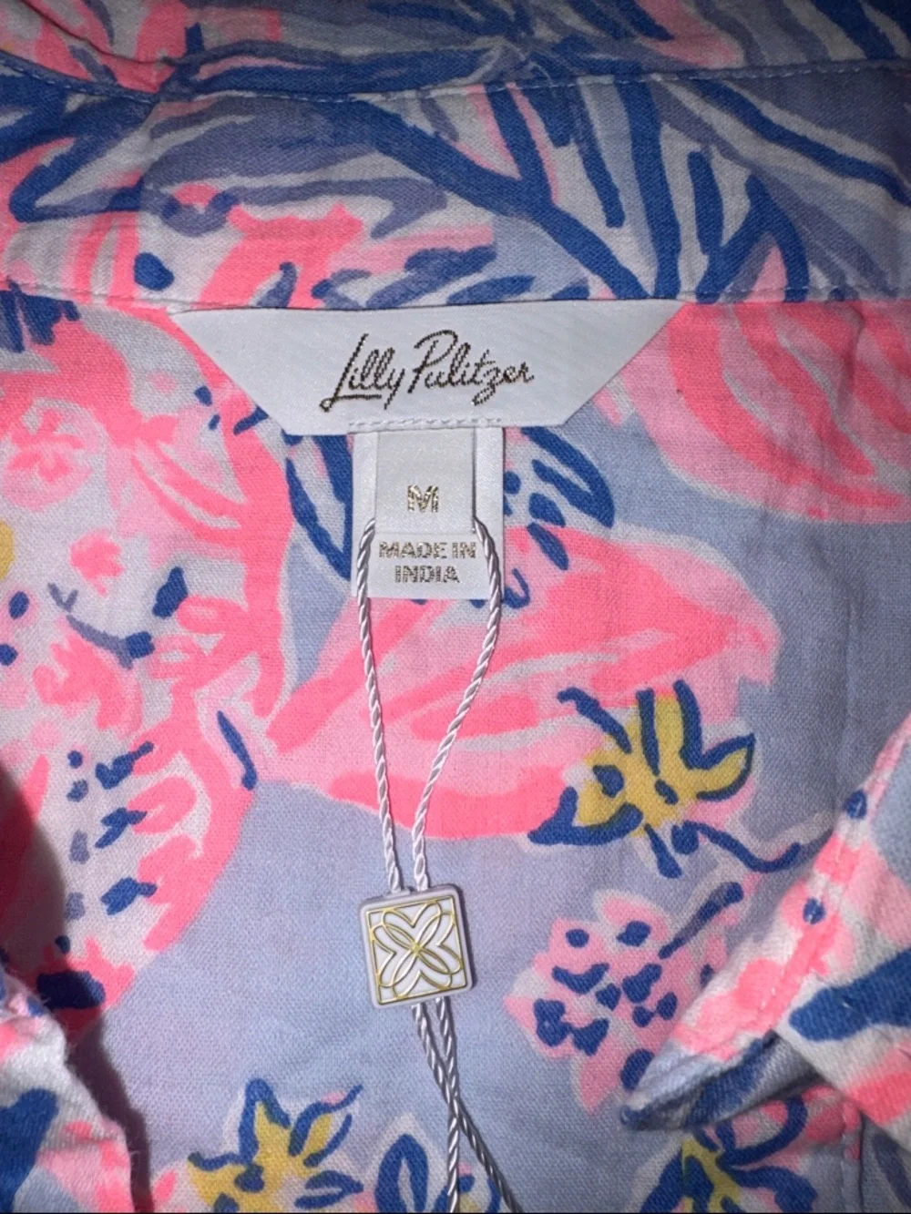 NWT Lilly Pulitzer Kique Long Sleeve CoverUp in Multi Elephant Splash - Picture 11 of 14